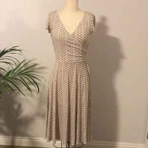 Cap sleeve wrap dress